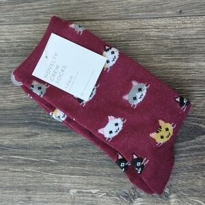 Cute Cat Design Crew Socks